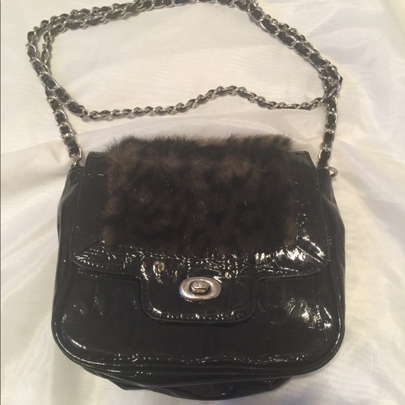 Kristine fuzzy leopard purse-CUTE! - Picture 1 of 6